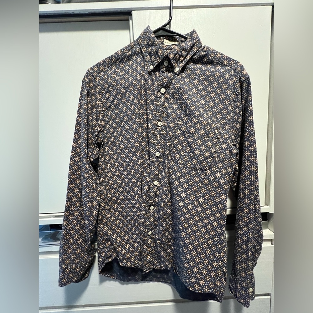 Sun pattern men’s casual shirt